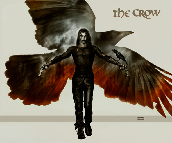 The Crow, Digital Painting Tutorial, Full Preview