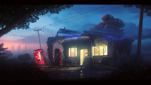 Old Gas Station by UnidColor (DeviantArt)