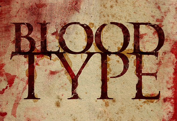 Blood Type Photoshop Tutorial Finished Piece