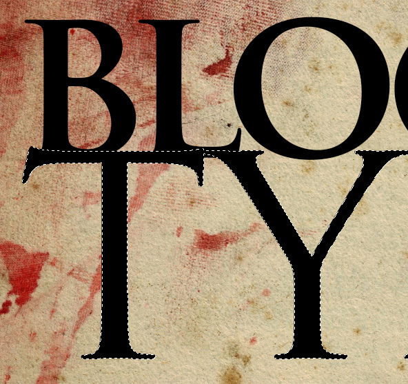 Blood Type Photoshop Tutorial Create Selection